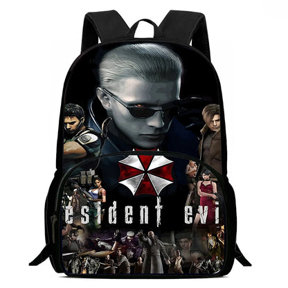 Backpacks Movie Residents Evil Boys and Girls Student Birthday Gift Child School Bags Large Capacity Camping Durable Rucksack