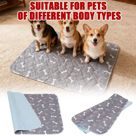 Pet Bed Mat Reusable Dog Urine Pad Puppy Pee Fast Absorbing Pad Rug Pet Dog Diaper Urine Pads For Small/Medium/Large Dogs