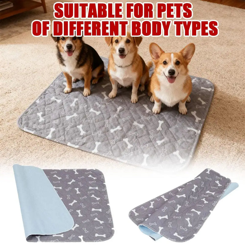 Pet Bed Mat Reusable Dog Urine Pad Puppy Pee Fast Absorbing Pad Rug Pet Dog Diaper Urine Pads For Small/Medium/Large Dogs