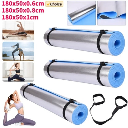 6/8/10mm Yoga Mat Anti-skid Sports Fitness EVA Comfort Foam Thick Yoga Mat for Exercise Yoga and Pilates Gymnastics Mat
