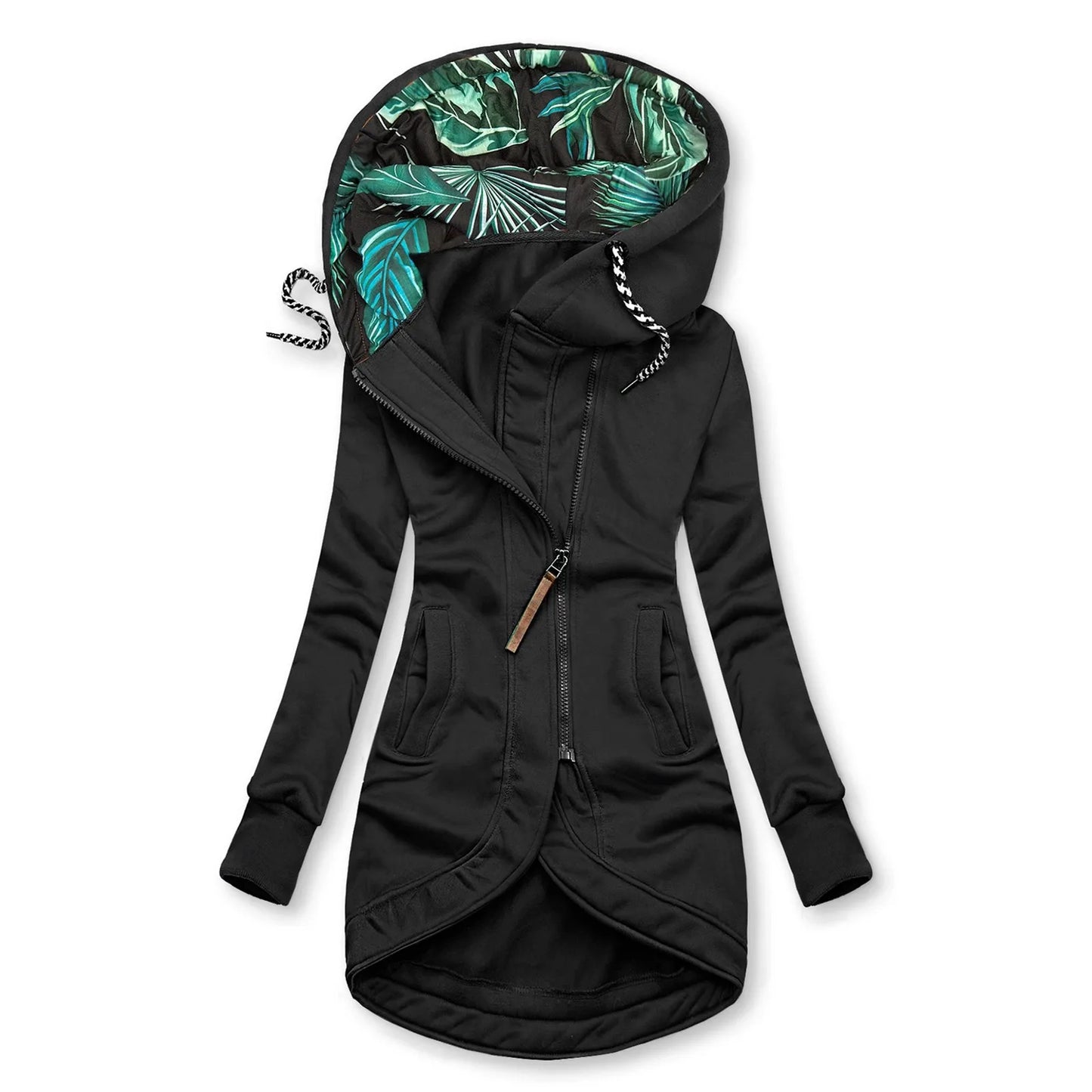Autumn Winter Womens Hooded Coats Windbreaker Zipper Hiking Jackets Outdoor Camping Jacket Long Sleeve Windproof Coat Outwear