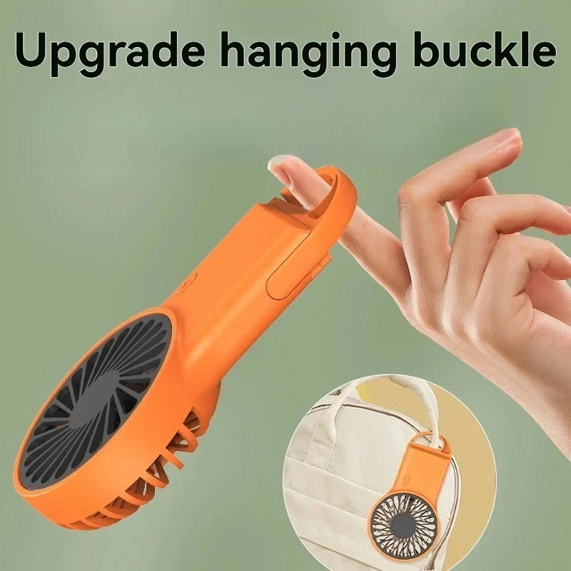 Portable Foldable Mini Fan USB Handheld Desktop Cooling Fan 3-Speed Quiet Personal Fan for Outdoor Travel Camping Dorm Room use