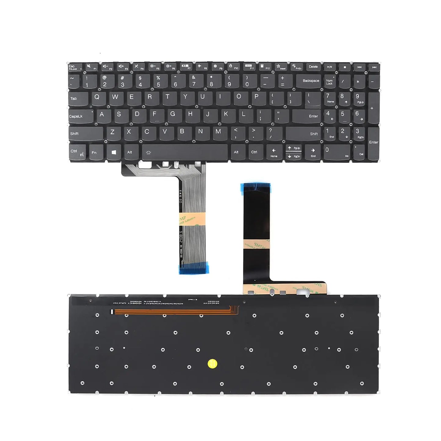 US Laptop Keyboard for Lenovo Ideapad 3-15ADA6 3-15ALC6 3-15ITL6 with Backlit Gray