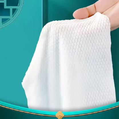50sheets Disposable Face Towel For Washing Soft Cotton Dry Wipes Facial Cloths Towelettes For Washing And Drying Facial Tissue