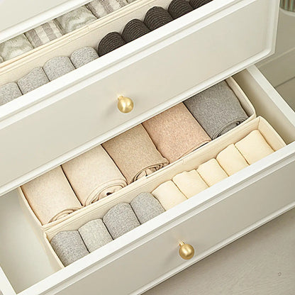 Long Storage Container Bin Stackable Space-Saving Fabric Storage Bins Efficient Storage Sock Underwear Organizer for Socks