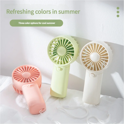 MEET SUN Portable Fan, Creative Compact Pocket Handheld Fan, Lightweight Mini Fan (AAA Batteries Not Included)