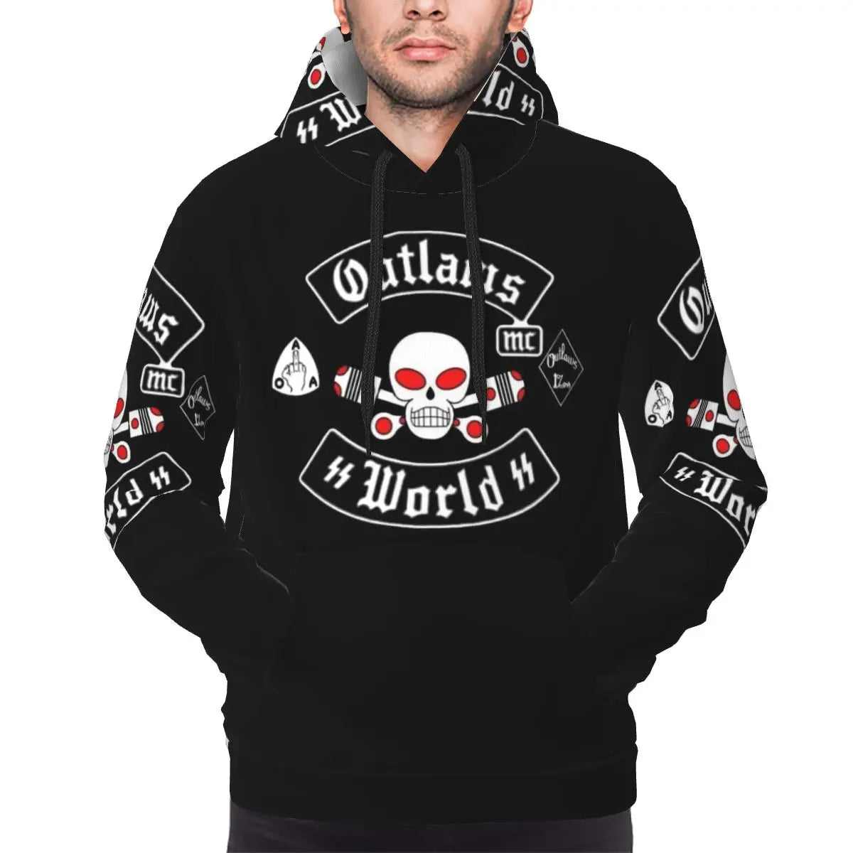 Outlaws Mc Support Hoodie Harajuku Pullover Autumn Winter Men Women Sweatshirts Long Sleeve Tops