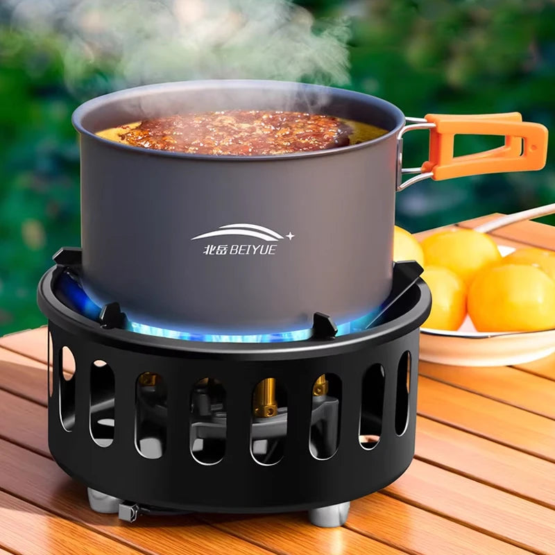 21000W Seven Star Stove Outdoor Portable Card Stove Outdoor Stove Camping Cookware Windproof and Fierce Fire Gas Stove Gas Stove