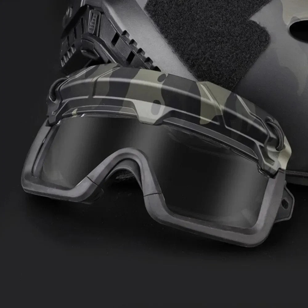 Sports Sunglasses for Men Women 2 Modes Airsoft Goggles Riding Eye Protection for Hiking Paintball Hunting Gear