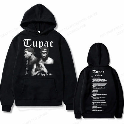 Tupac 2pac Hoodie Men Women Sweatshirt Print Unisex Streetwear Hip Hop Style Autumn Winter Fashion Hip Hop Tops Clothes Male