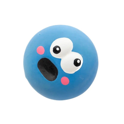 Cute Rubber Dog Squeaky Toys Creative Soft Pet Accessories Sound Squeeze Pet Bal Pet