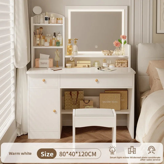 Firm Dresser, chest, integrated girls' bedroom, simple worktable with mirror, makeup table
