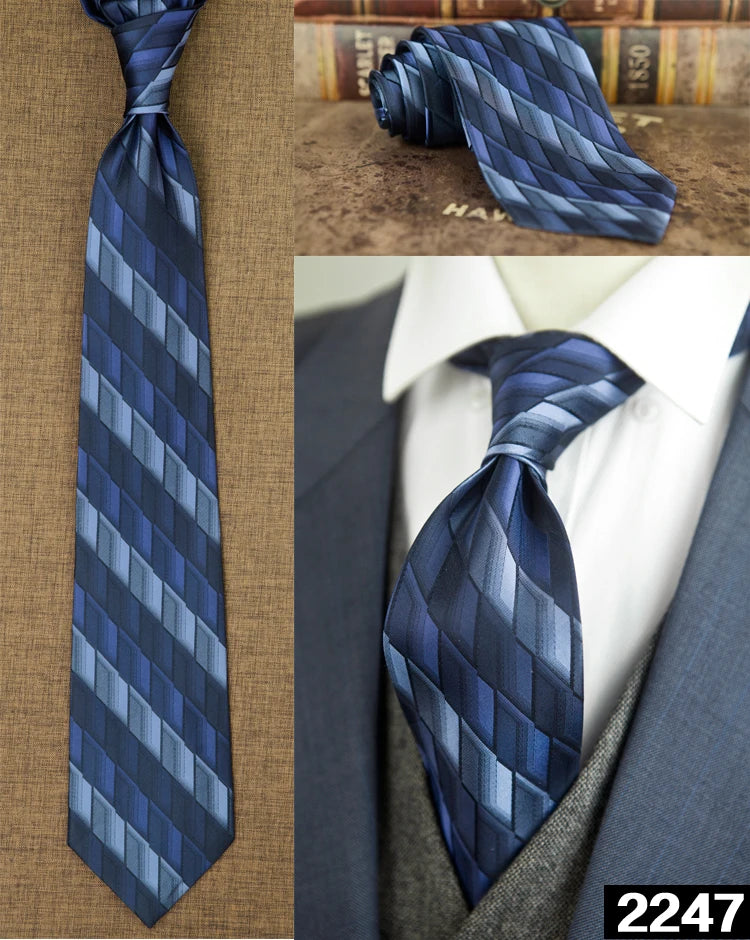 Ties Unusual Pattern Checked Abstract Polka Dots Stripes 100% Silk Jacquard Woven Fashion Brand New Casual Formal Party