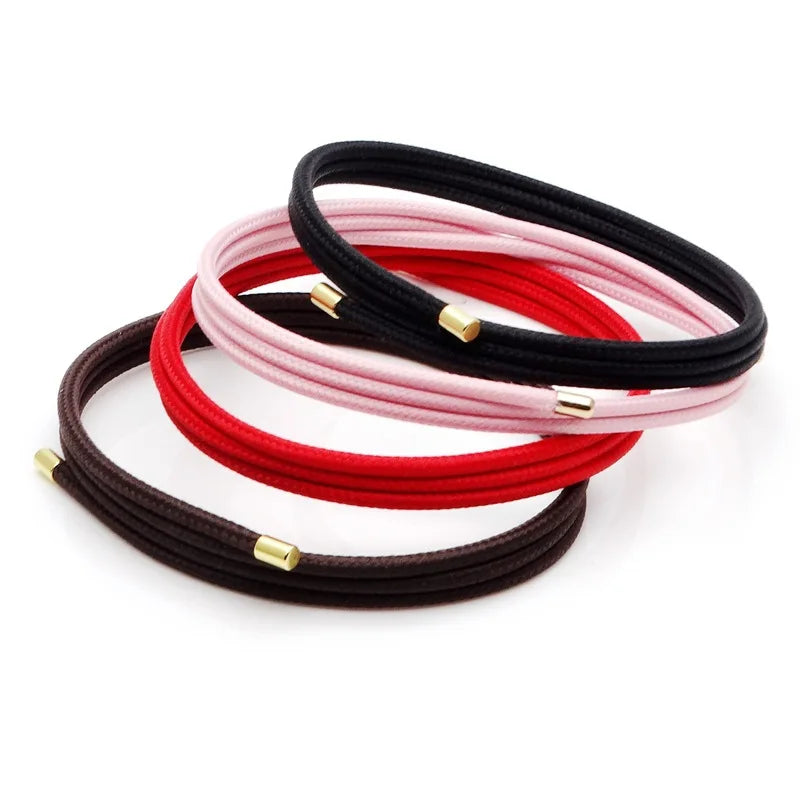 5Pcs Adjustable Magnetic Rope Multicolor Milan Rope Lucky Rope Bracelet DIY Jewelry Making Accessories Wholesale 51cm