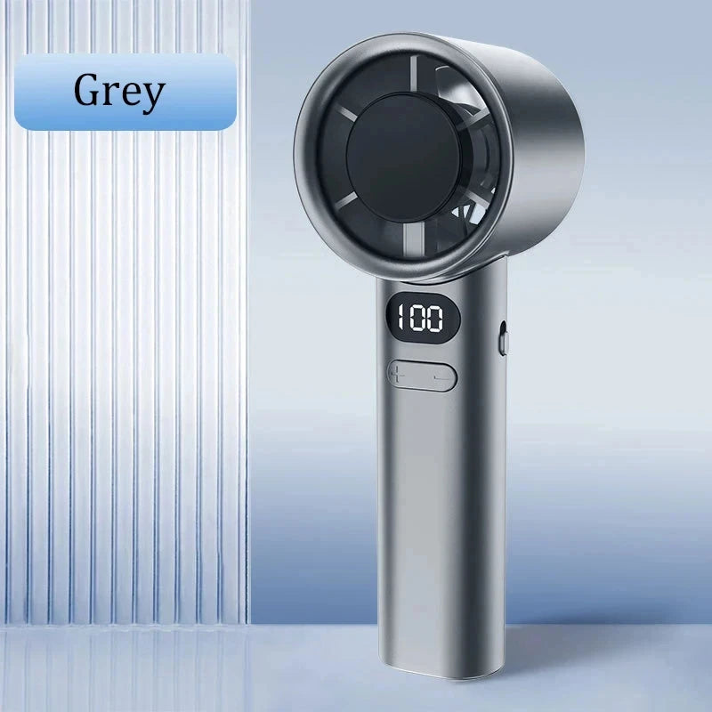Lenovo Handheld Mini Fan Electric Hand Fans Ice Compress High-Speed Cooling USB Rechargeable Portable LED Display Fan