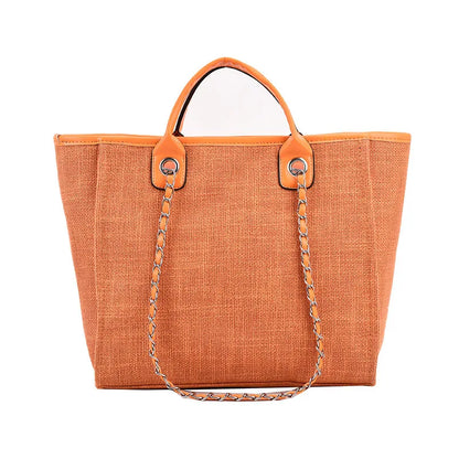 2025 Female Large Capacity New European American Bucket Bag Handheld Single Shoulder Diagonal Cross Chain Tote Bag