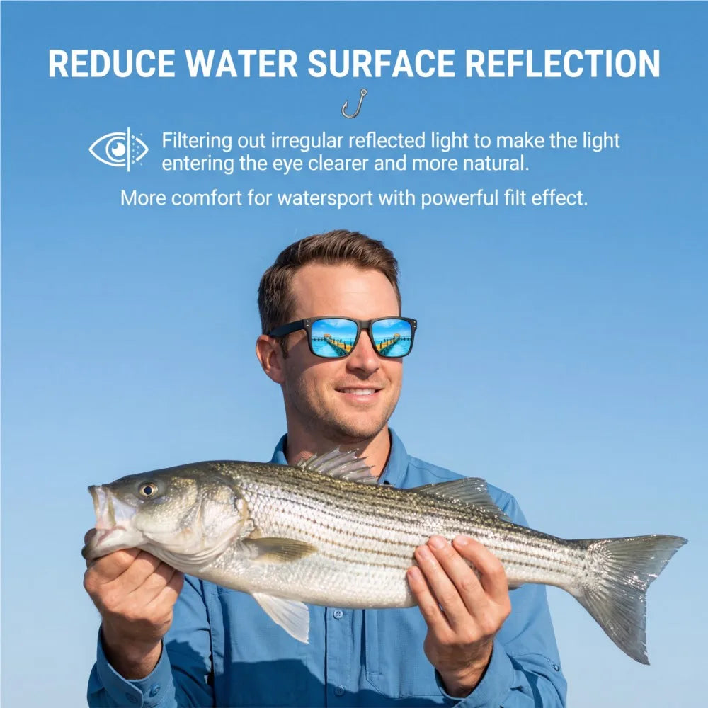 Fishing Sunglasses Polarized Men Women Camping Hiking Driving Glasses Sports UV400 Mirror Lenses Glasses Luxury Designer Eyewear