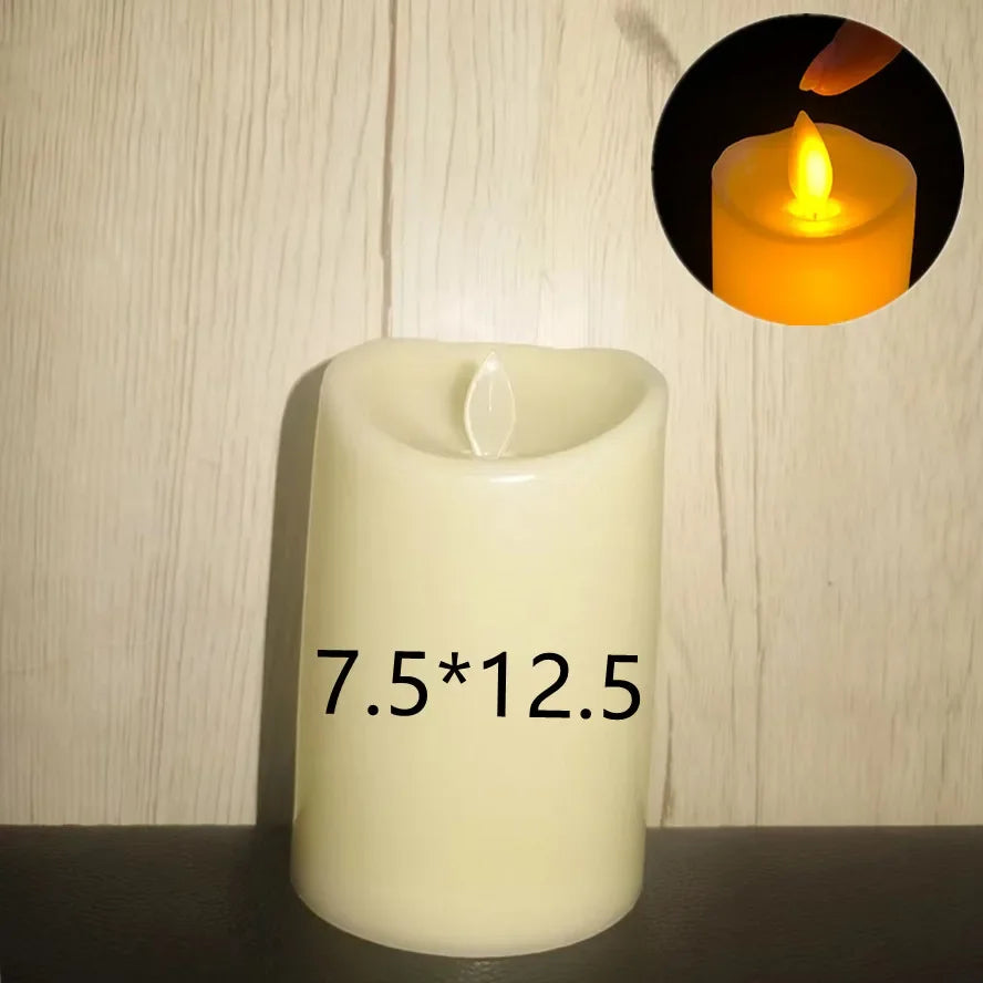 Flameless Flickering LED Candles Light Flameless Candles Battery Powered Candles for Wedding Decor Birthday Party Supplies