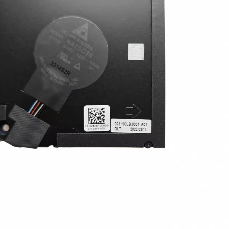 Original New For DELL Latitude 5520 Precision3560 0DXJNV Laptop CPU Cooling Fan