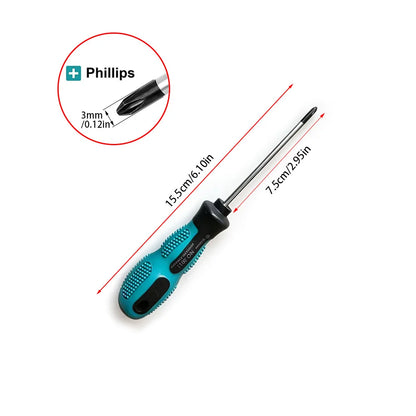 Phillips multi-functional magnetic screwdriver, available in diameters of 3mm, 4mm, 5mm, and 6mm.