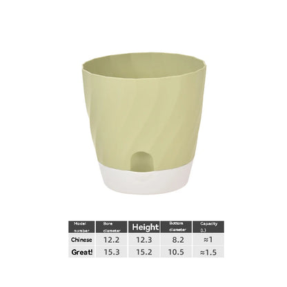 Plastic Flower Pots for Balcony, Simple and Breathable, High-end Planting, Home
