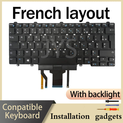 for DELL Latitude E5450 E5470 E5480 E7450 E7470 5480 5490 5488 7480 7490 5491 5495 Backlight Keyboard US DE ES FR LA PT UK