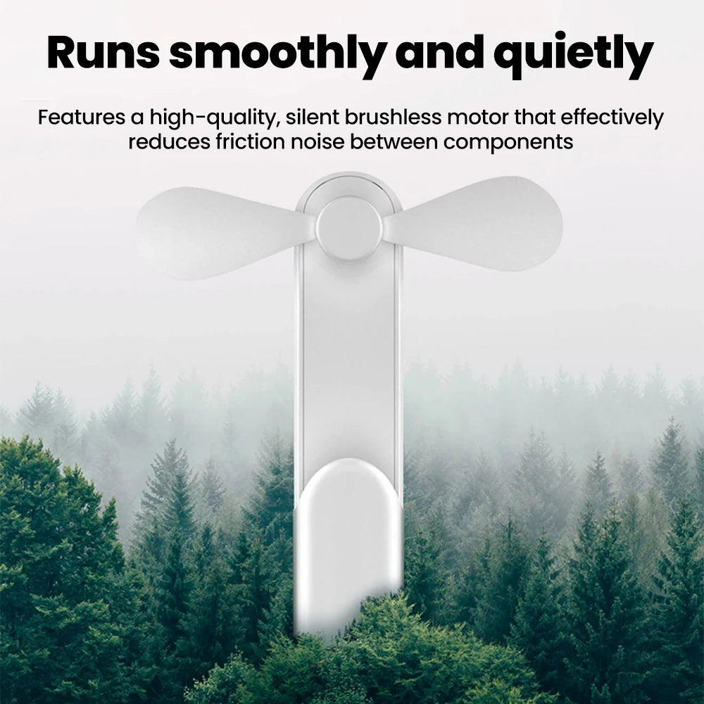 Portable Mini Fan Handheld Small Fan Extendable USB to Type C Charging Fan 2-in-1 Multi-Functional Mobile Phone Charging Fan