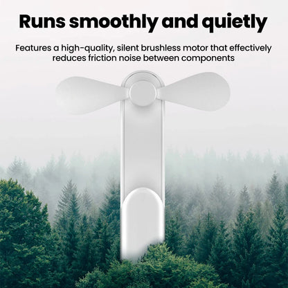 Portable Mini Fan Handheld Small Fan Extendable USB to Type C Charging Fan 2-in-1 Multi-Functional Mobile Phone Charging Fan
