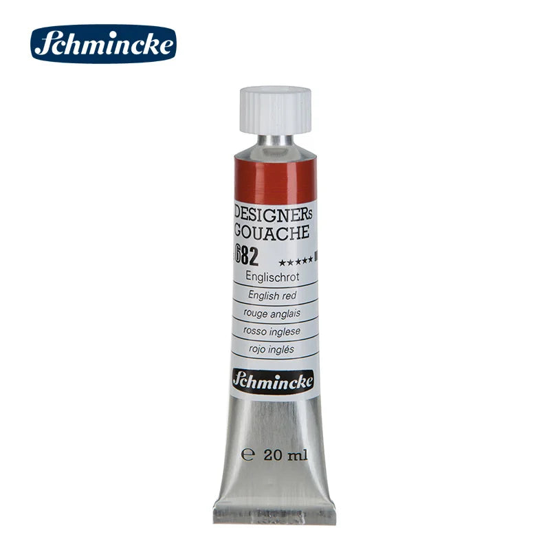 Germany Schmincke Designer Gouache Paint Tube 20ml Opaque Gouache Paint Professional Artist 48 Colors Drawing Art Supplies Cute
