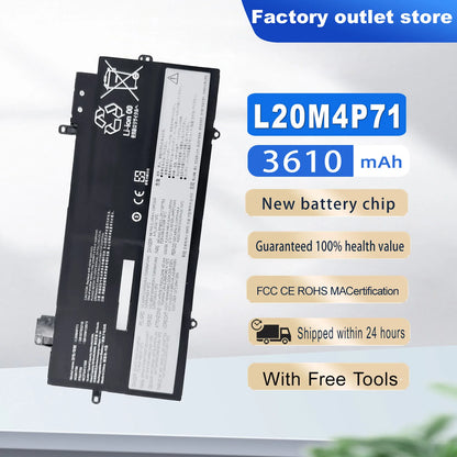 New LaptopBattery L20M4P71 For Lenovo ThinkPad X1 Carbon 9th Gen 10th Gen X1 Yoga 6th 7th Gen 2021 Series  L20D4P71 L20L4P71