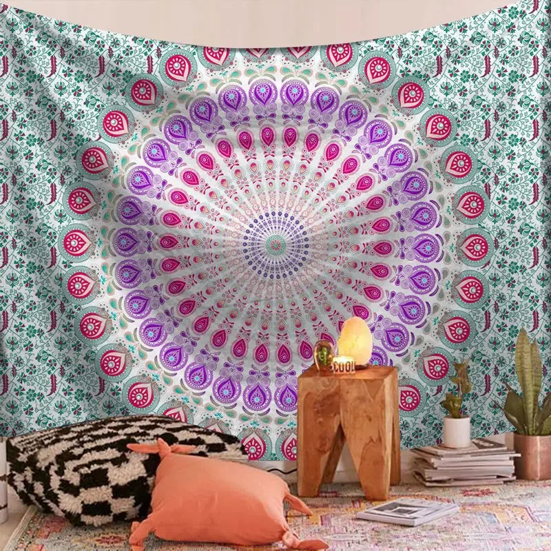 Mandala Bohemian Yoga Mat Beach Towel Shawl Blanket Indian Wall Hanging Tapestry Bohemian Mandala Tapisserie Decoration Mural