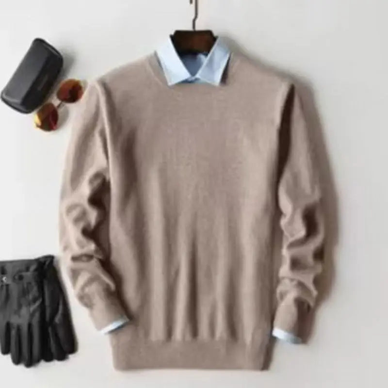 Cashmere Cotton blend sweater men pull homme 2025 autumn winter sweter clothes sueter hombre man pullover sweaters