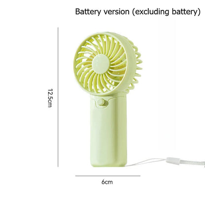 Portable Fan Compact Handheld Fan - Portable Battery-Powered Personal Cooling Device for Travel & Outdoor Use Desktop Gifts