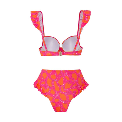 CPUTAN Sexy 2024 Push Up Bikini Set High Waist 3 Piece Swimwear Biquini Swimsuit Vintage Brazilian Bathing Suit Beach Skirt