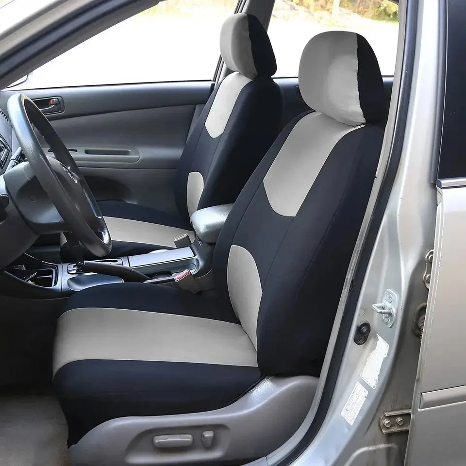 Four Seasons Fashion Universal 9 pcs Car Seat Cover Polyester Fabric Car Seat Cover