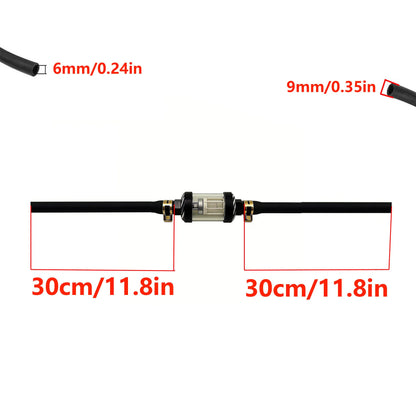 9mm CNC Aluminum Alloy Glass Gas Fuel Oil Filter Moto for Dirt Pit Bike 125/140/150/160cc CRF70 90 110 TTR100 110 KLX65