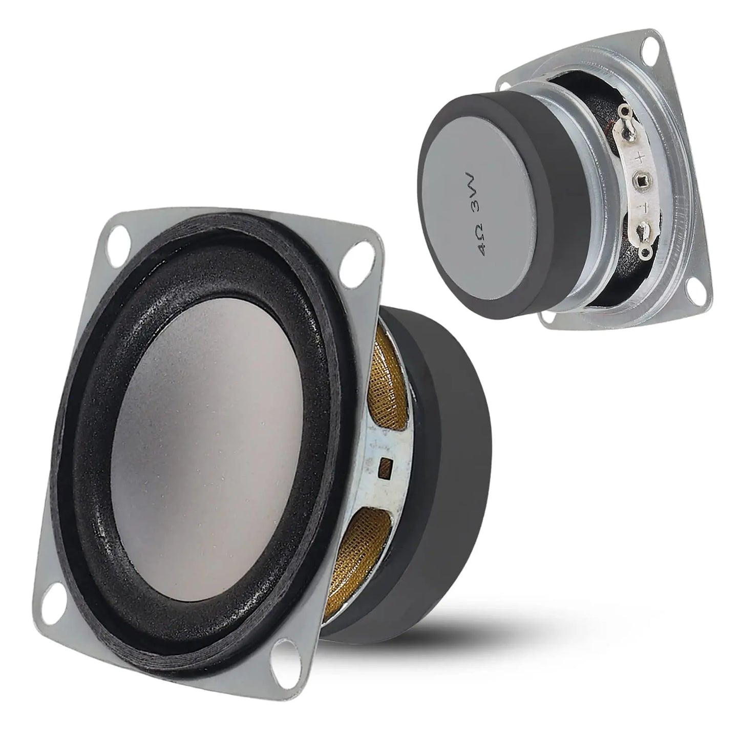 2PCS 2" 4Ohm 3W DIY Small Full Range Audio Speaker Stereo Woofer Loudspeaker for Arduino and DIY Speaker