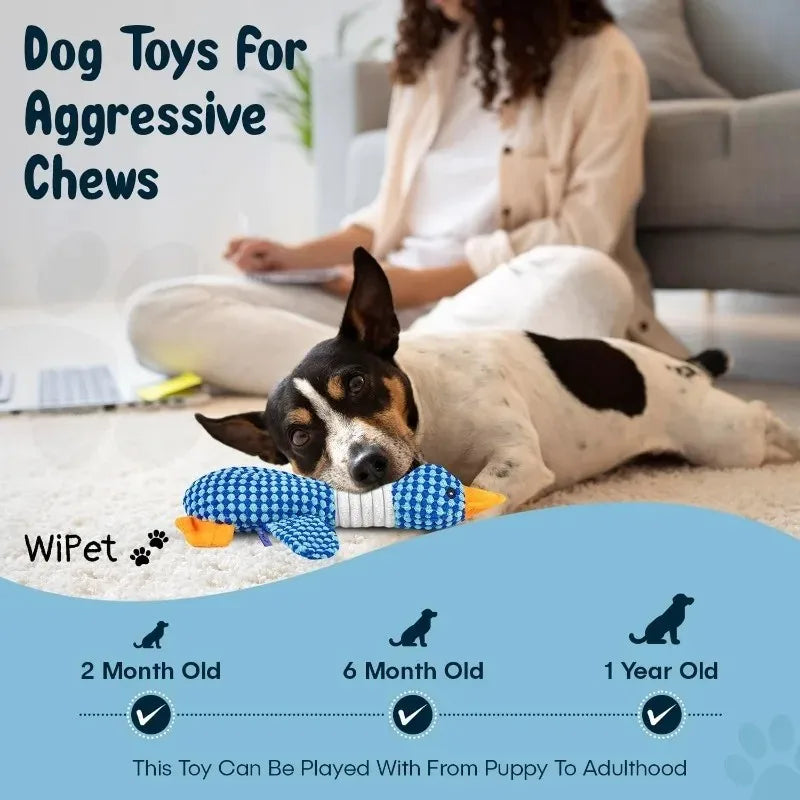 Cat Dog Toys for Aggressive Chewers Cats Dogs,Chew Squeak Toy Cats Dogs Interactive Plush Doll Pet Products