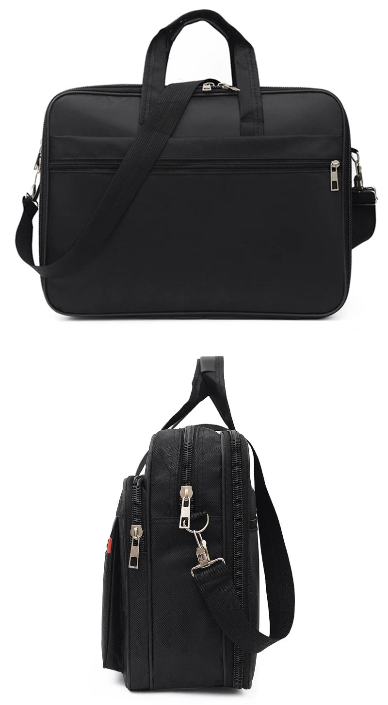 Simple Tote Men Business Briefcase Handbag For 15.6 inch Laptop Bags Large Capacity Shoulder Bags Travel Notebook Messenger Bag