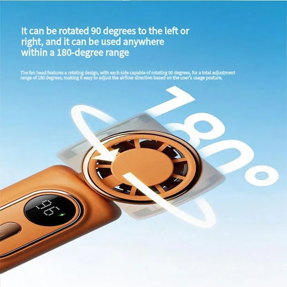 Portable Handheld Fan Mini Clip Fan Umbrella Holder Function Rotatable USB charging Compact Personal Cooling Fan Outdoor Camping