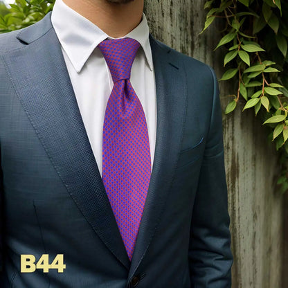 Purple Solid Red Mens Neckties Pink Fashion Ties for Male Party Dropshipping Wedding Gift
