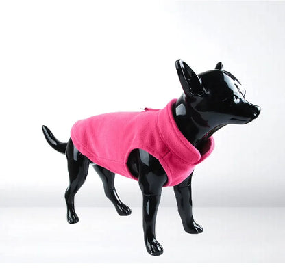 Warm Fleece Dogs Clothes Pet Dog Jacket Vest With D-Ring For Small Dog Cats Clothing French Bulldog Costumes Chihuahua Coat