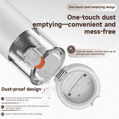 Xiaomi Mijia Handheld Vacuum Cleaner 12000Pa Strong Suction Cordless Rechargeable Portable for Home Car Pet Hair Cleaning