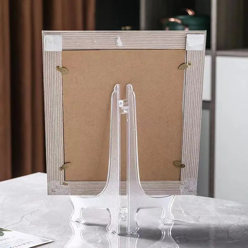 Dish Plate Racks Folding Bowl Plate Picture Stand Storage Holder Plastic Dish Plate Holder Bowl Dish Tray Rack Kitchen Accessory