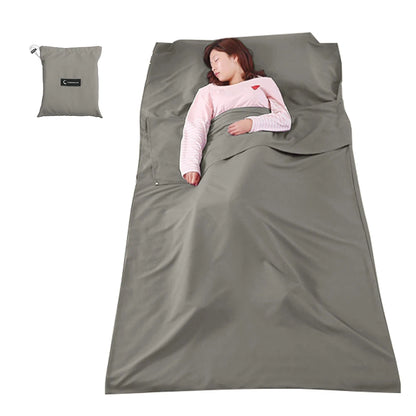 115cm*210cm Lightweight Sleeping Bag Liner Portable Multi-person Sleeping Sack Outdoor Camping Hotel Travel Sheet