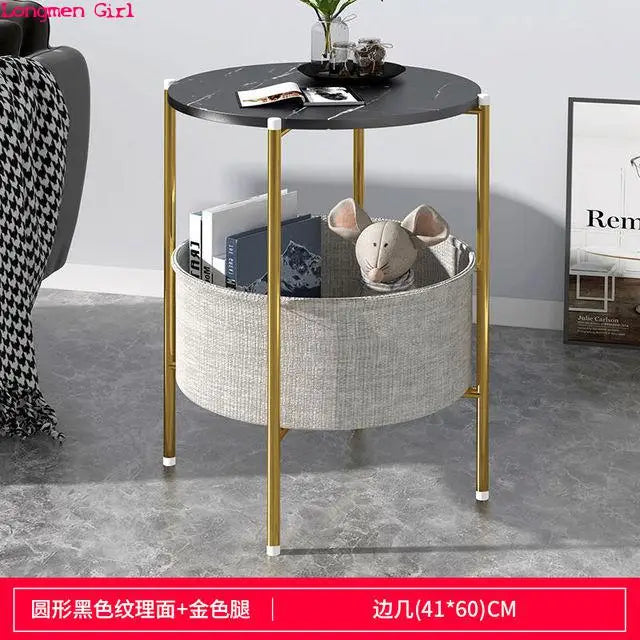 Minimalist Modern Coffee Table Sofa Corner Table Bedside Bedroom Small Round Table Side Tables Living Room Furniture