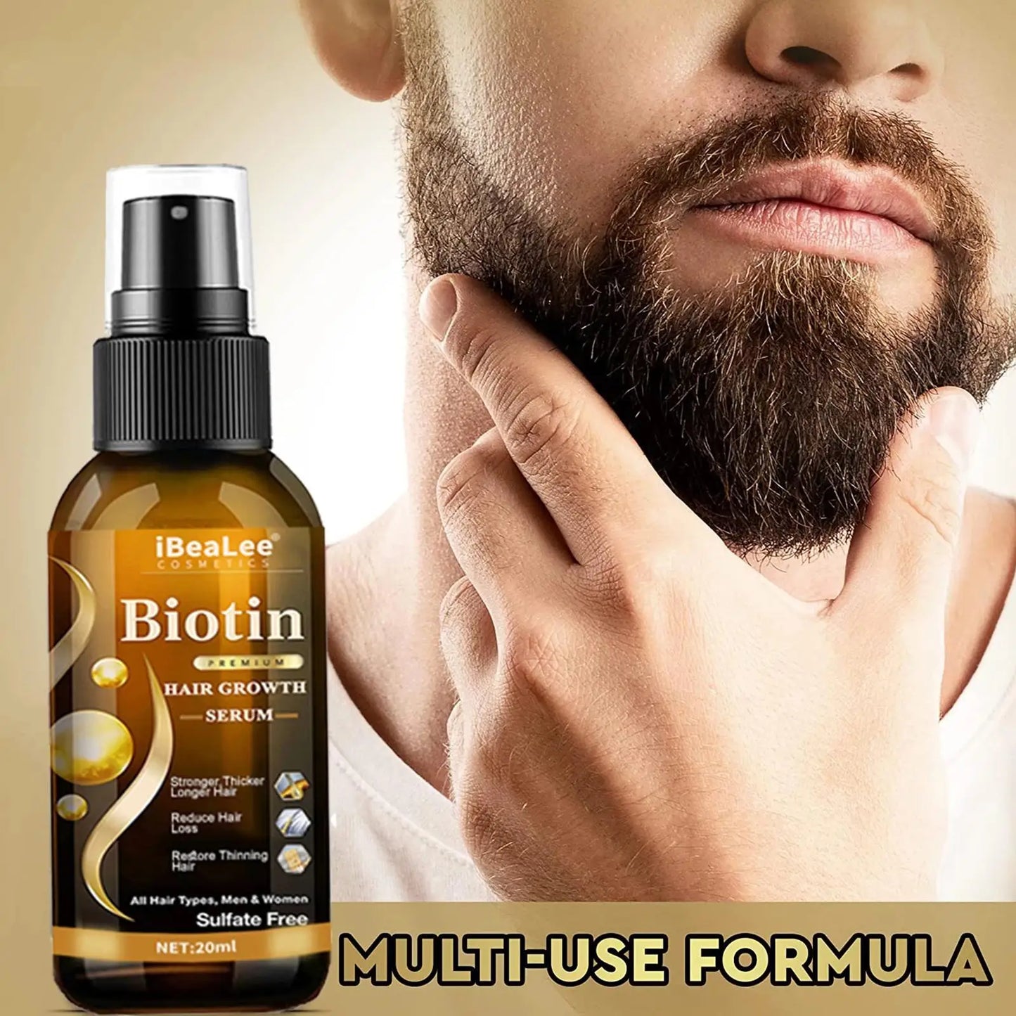 Hair Thickening Care Products Scalp Repair Hair Thicken Conditioner Beard Thickening Care Oil Serum Professional Hair Care