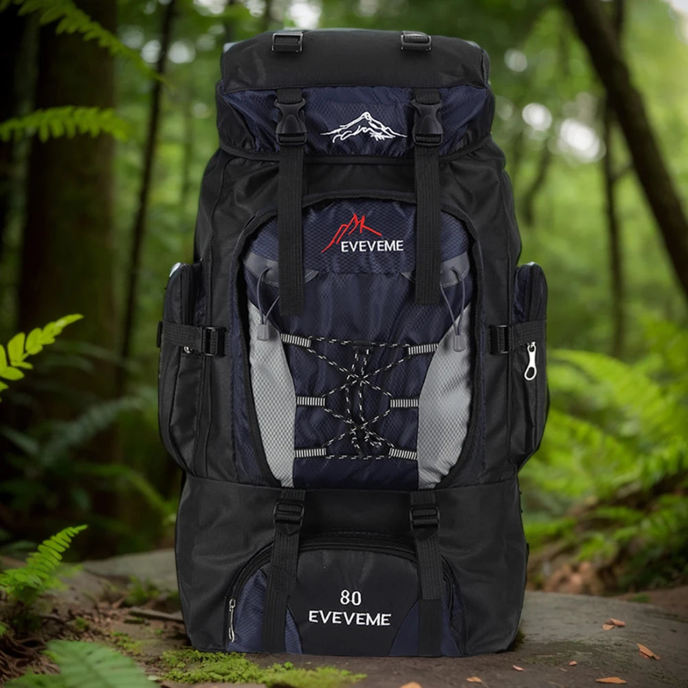 80L Waterproof Hiking Camping Backpack Trekking Bag Rucksack Large Capacity Travel Backpack Men Outdoor Sport Mountaineering Bag