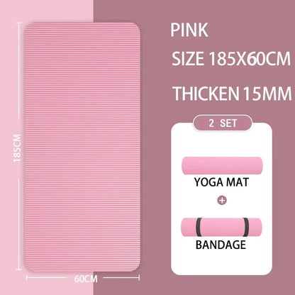 Yoga Mat with A Thickness of 20mm Anti Slip Pilates Fitness Mat Environmentally Friendly Tear Resistant WOMEN'S Yoga Mat