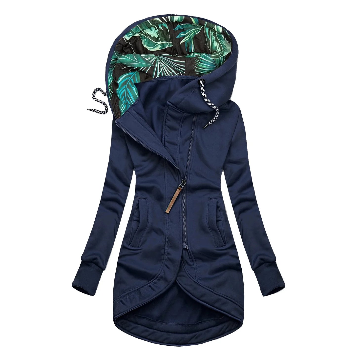 Autumn Winter Womens Hooded Coats Windbreaker Zipper Hiking Jackets Outdoor Camping Jacket Long Sleeve Windproof Coat Outwear